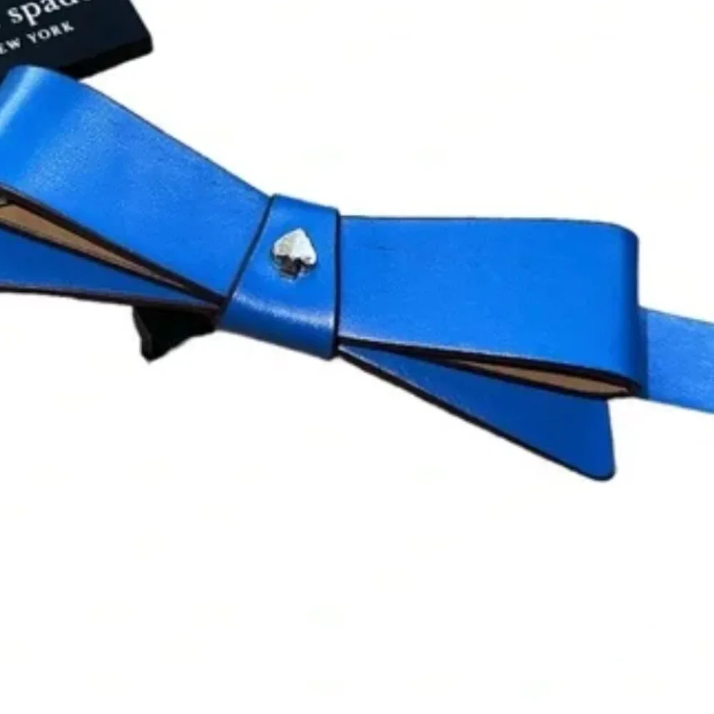 NWT Kate spade new york 19mm bow spade belt large Blue - Picture 3 of 4